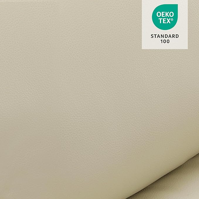MCombo Oversized Power Lift Recliner Chair for Elderly, Lift Chair with Heat and Massage, Lift Recliner for Big and Tall, Cup Holders, USB &Type C Ports, Faux Leather R7092 (Cream White, Oversize)