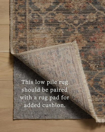 Loloi Amber Lewis Molly Collection MOL-03 Ocean/Sunset 5'-3" x 7'-9" Low Pile Area Rug