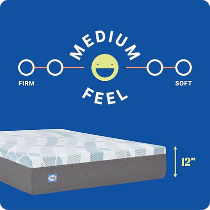 Sealy Dreamlife 12” Hybrid Mattress-in-a-Box, Full, SealyComfort Gel Memory Foam, SealyResponsive Encased Coils, Surface-Guard Technology
