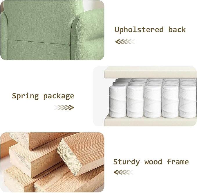 33.5" Mordern Accent Chairs,Reading Chair with Storage,Single Sofa in Chenille Fabric for Living Room, Bedroom and Compact Spaces. (Green)