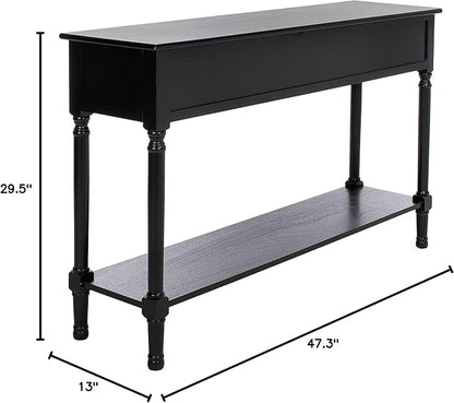 SAFAVIEH Home Collection Peyton Black 3-Drawer Lower Shelf Console Table CNS5705B
