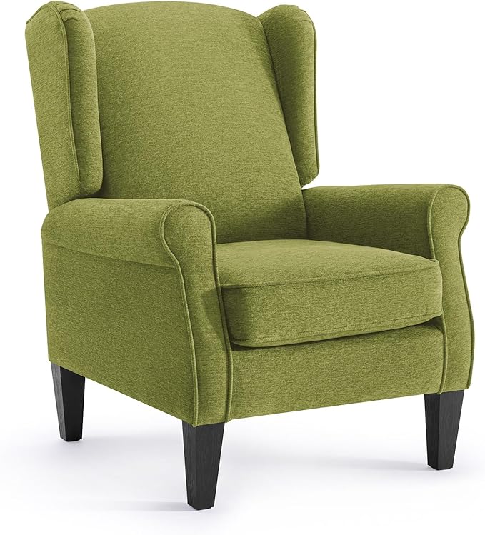 Accent Chair, Modern Living Room Chairs with Wingback, Comfy Upholstered High Back Single Sofa for Bedroom, Mid-Century Reading Armchair Sillas para Sala