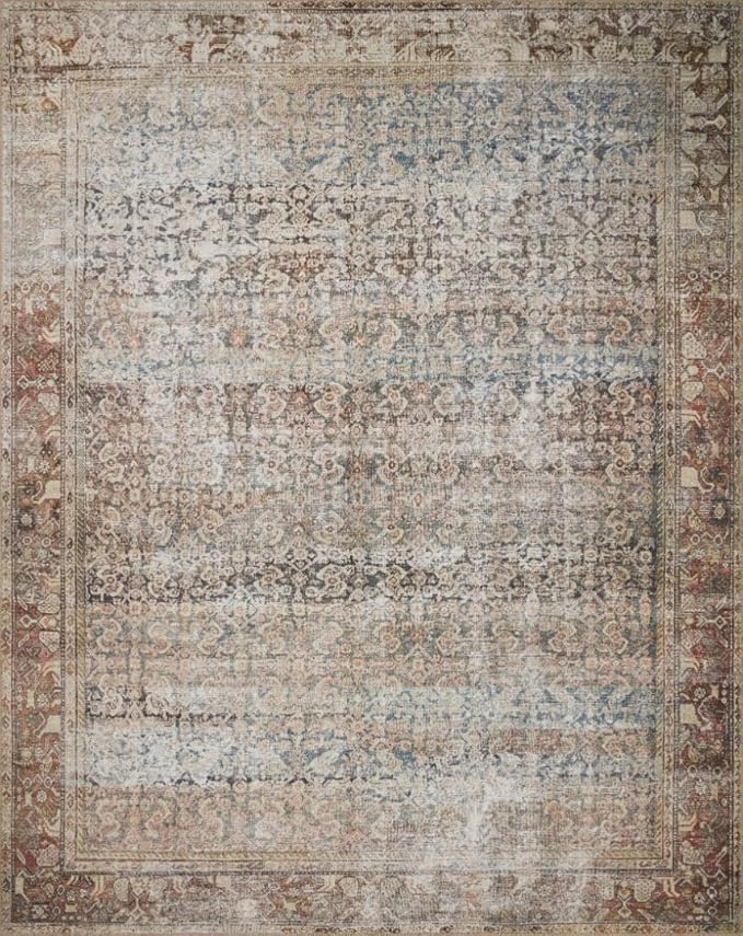 Loloi Amber Lewis Georgie Collection GER-09 Multi/Spice 2'-3" x 3'-9", .19" Pile Height, Accent Rug