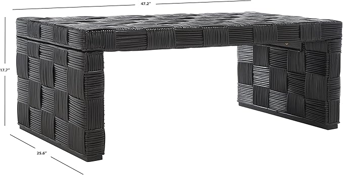 Safavieh Home Collection WIK6503 Table, Black/Kubu