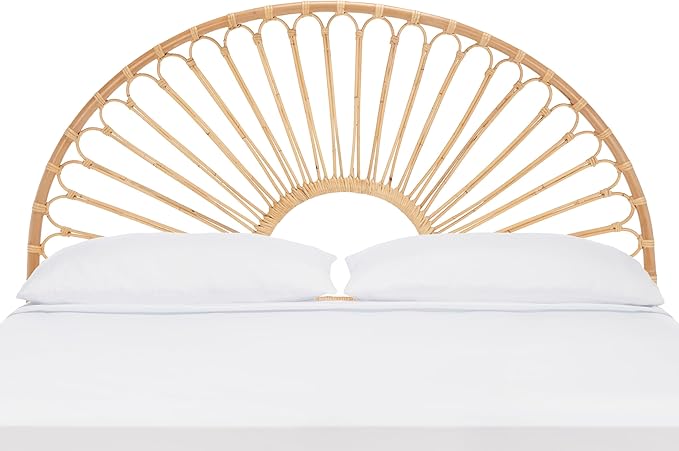 SAFAVIEH Home Collection Faris Natural Rattan Arched Full Size Headboard