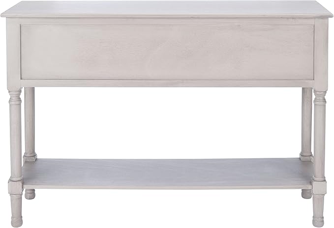 Safavieh Home Collection Haines Greige 4-Drawer Bottom Shelf Console Table