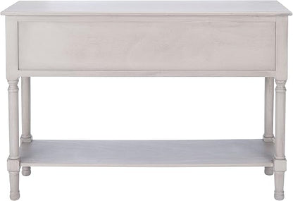 Safavieh Home Collection Haines Greige 4-Drawer Bottom Shelf Console Table
