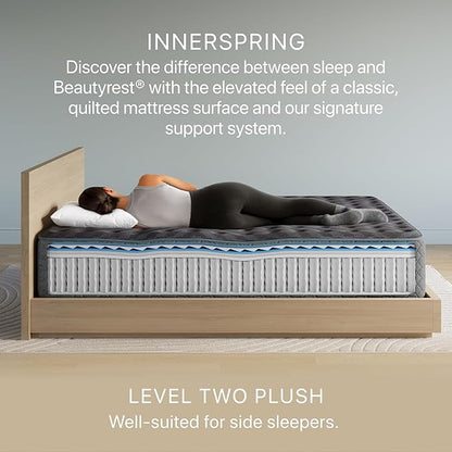 Beautyrest Days End Plush 14" Mattress - Twin XL - Cooling Tech, Supportive Durable Pocketed Coils, Pressure Relief, Motion Separation; 100 Night Sleep Trial and 10 Year Warranty