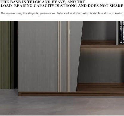Modern Executive Desk, 94.5 inch L Shaped Desk with Storage, L Shape Corner Desk Drawers and Lockable Storage No Installation Required, Without Desk or Computer Chair (Filing Cabinet)