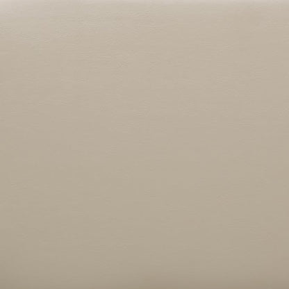 SIMPLIHOME Avalon 48 inch Wide Contemporary Rectangle Storage Ottoman Bench in Satin Cream Vegan Faux Leather, Assembled, for the Living Room, Entryway and Family Room