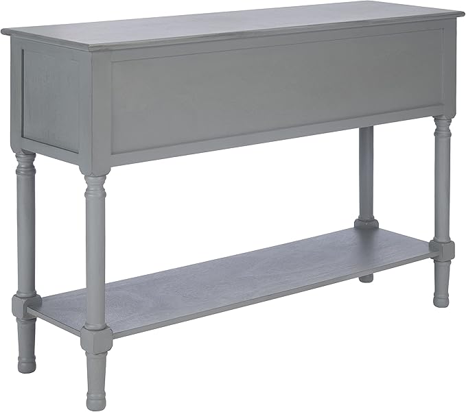 Safavieh Home Collection Haines Distressed Grey 4-Drawer Bottom Shelf Console Table