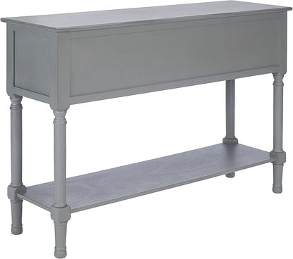 Safavieh Home Collection Haines Distressed Grey 4-Drawer Bottom Shelf Console Table