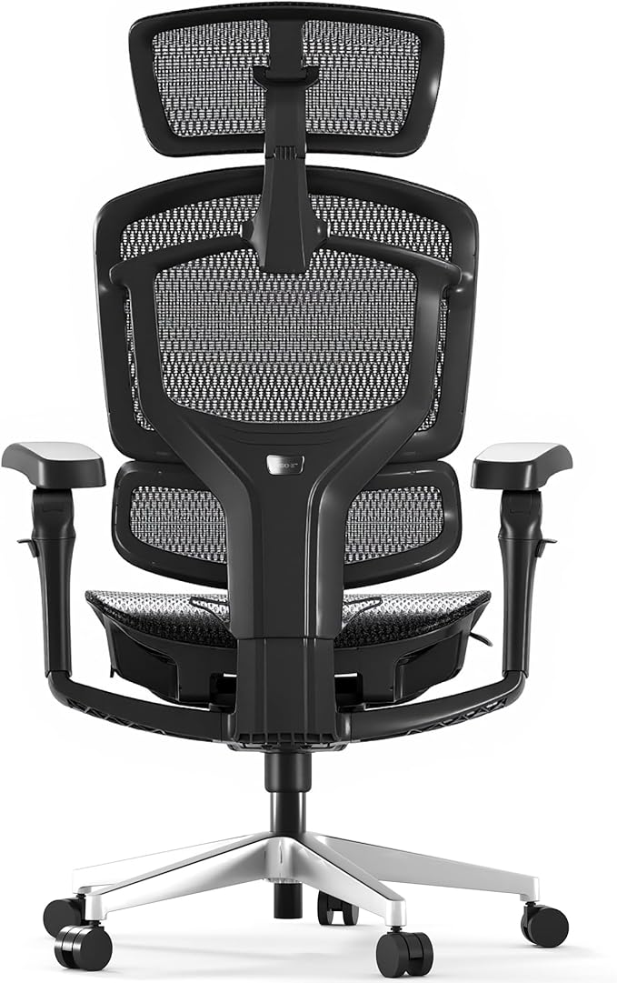 FLEXISPOT ErgoX-PRO Ergonomic Office Chair Black – AeroWeave 5.0 Mesh Seat, 5D Lumbar, 7D Armrests, 4D Headrest, 551LBS Capacity – Office, Gaming, Home