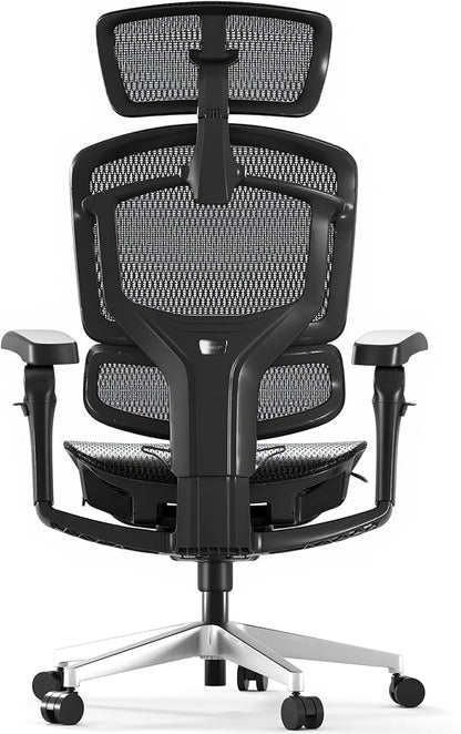 FLEXISPOT ErgoX-PRO Ergonomic Office Chair Black – AeroWeave 5.0 Mesh Seat, 5D Lumbar, 7D Armrests, 4D Headrest, 551LBS Capacity – Office, Gaming, Home