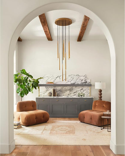 Livabliss x Becki Owens Solana Medallion Area Rug , 3'11" x 5'7", Peach