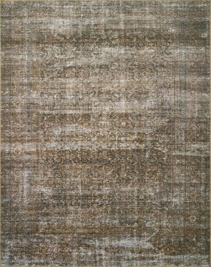 Loloi Amber Lewis Billie Collection, Tobacco & Rust 8'-6" x 11'-6" Area Rug – Antique & Distressed Accent Rugs for Living Room, Bedroom, Entryway & Hallway, No Shed High Traffic Area Home Decor Rug