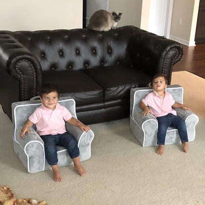 DIBSIES Personalized Creative Wonders Toddler Chair - Ages 1.5 to 4 Years Old (Pink Polka Dots)