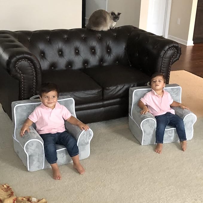 DIBSIES Personalized Creative Wonders Toddler Chair - Ages 1.5 to 4 Years Old (Unpersonalized Pink Polka Dots)