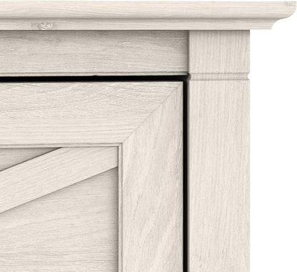 Bush Furniture Key West 2 Drawer Lateral File Cabinet in Linen White Oak, Document Storage for Home Office, Accent Chest with Drawers
