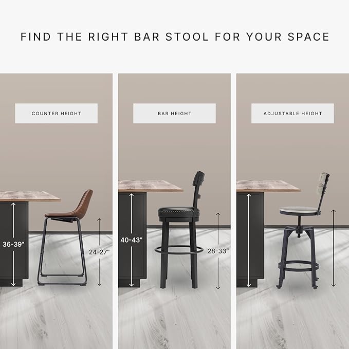 Signature Design by Ashley Ralene Counter Height Bar Stool, Medium Brown