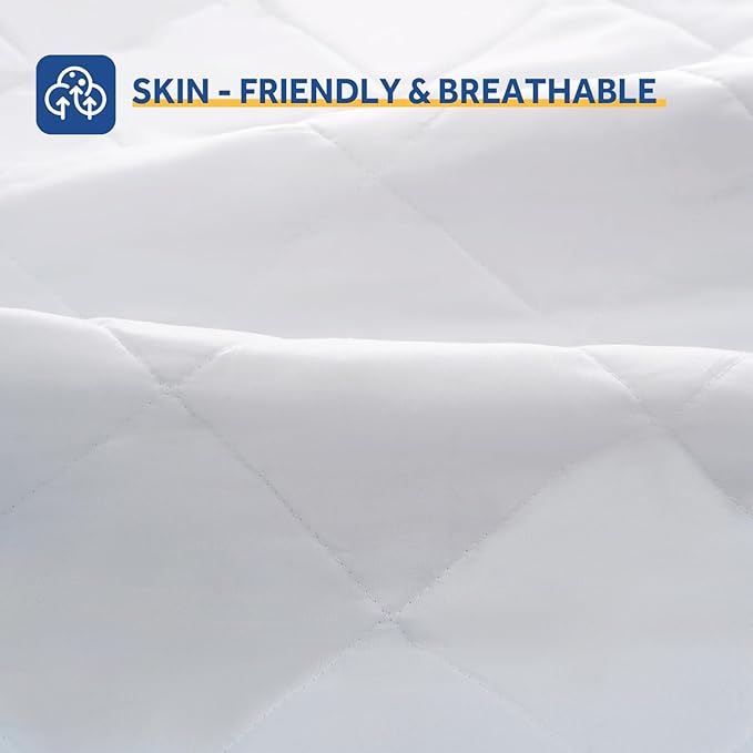 Sealy Heated Mattress Pad King Size Single Control for 2 Zones, 9 Heated Settings & 1-9 Hours Auto Shut Off, Luxury Quilted Bed Warmer with ETL Certified, Soft Extra-Cozy Fabric