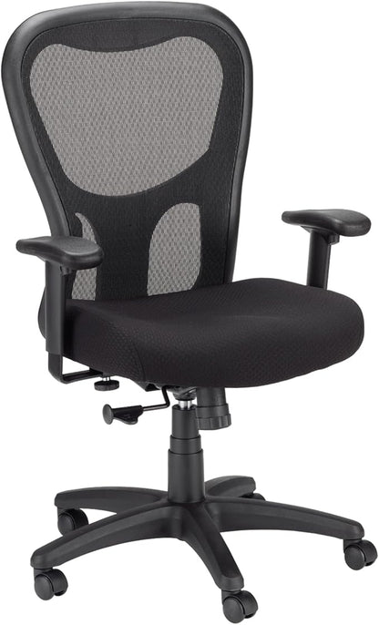Tempur-Pedic TP9000C Mesh Swivel Task Chair with Tempur Material, Cooling Gel Layer, Adjustable Armrests, and Lumbar Support, Black