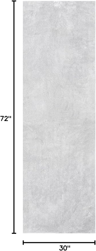 nuLOOM 2' x 6' Cozy Plush Area Rug, Machine Washable, Non-Slip, Soft Fluffy Shag Carpet for Living Room Bedroom Kids Room Nursery Home Decor, Loni Light Grey