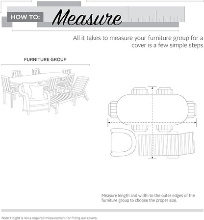 Classic Accessories 55-467-011501-00 Veranda 100" x 70" Rectangular Sectional Sofa/General Purpose, Pebble, Patio Bench Cover