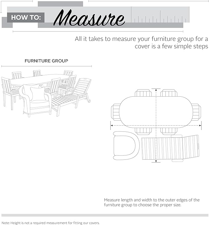 Classic Accessories Veranda Water-Resistant 80 Inch General Purpose Patio Furniture Cover, Outdoor Furniture Cover