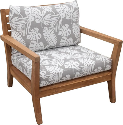 Tommy Bahama Deep Seating Lounge Cushion, 24" X 24" X 4", Tropical Chrome