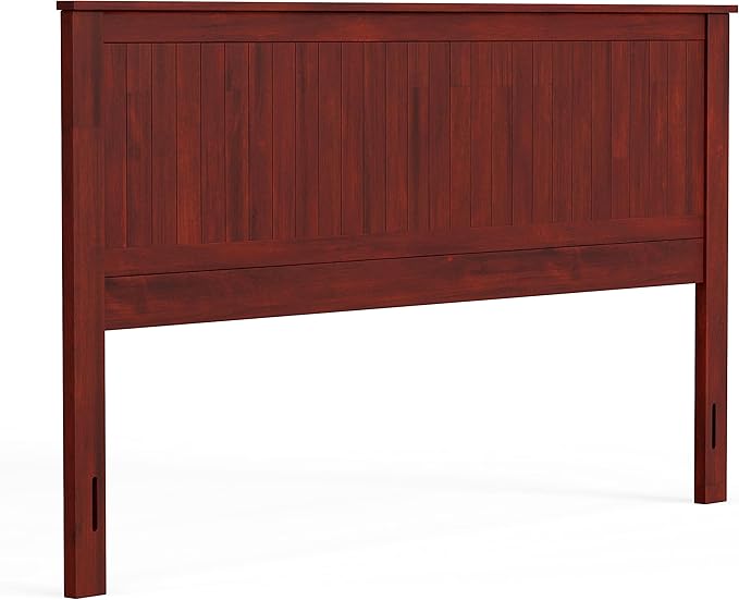 Glenwillow Home Wainscott Wood Panel Headboard in Cherry - King Size