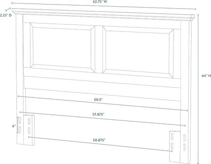 Glenwillow Home Arcadia Panel Headboard in Classic Cherry - Twin Size
