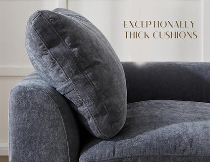 78.9" Loveseat Sofa, Cloud Boneless Couches for Living Room, Modern Modular Sectional Sofa, Oversized, Grey