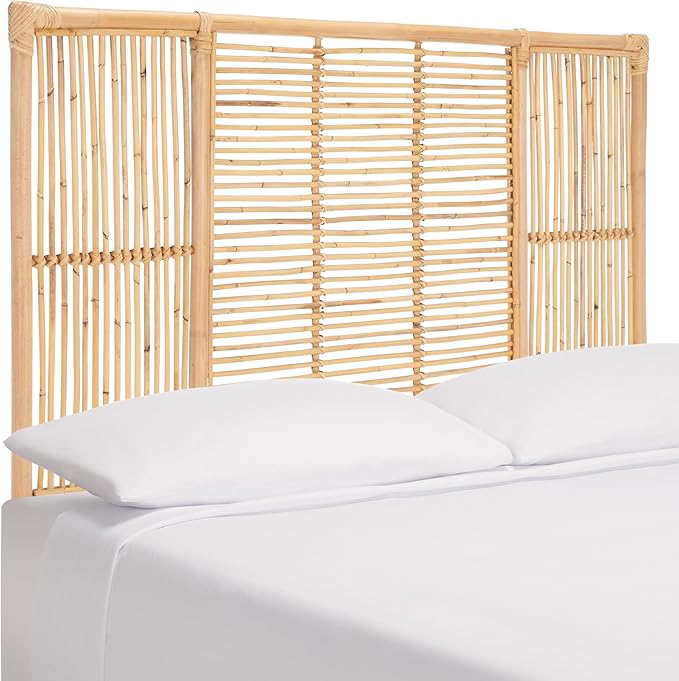 SAFAVIEH Home Collection Falyn Natural Rattan Rectangle Queen Size Headboard