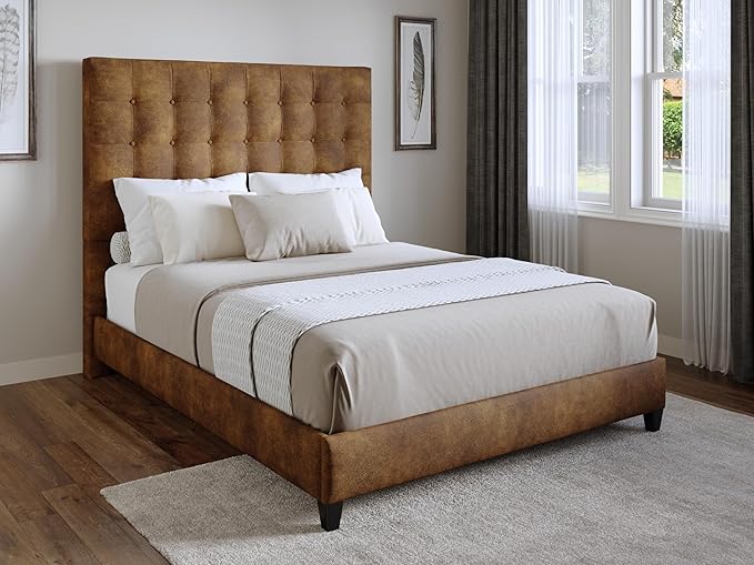 Bomber Jacket Brown Sutton Full Headboard