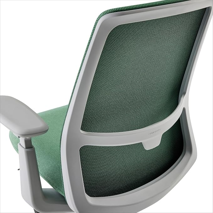 Haworth Soji Office Chair with Ergonomic Adjustments, Flexible Mesh Back (Juniper)