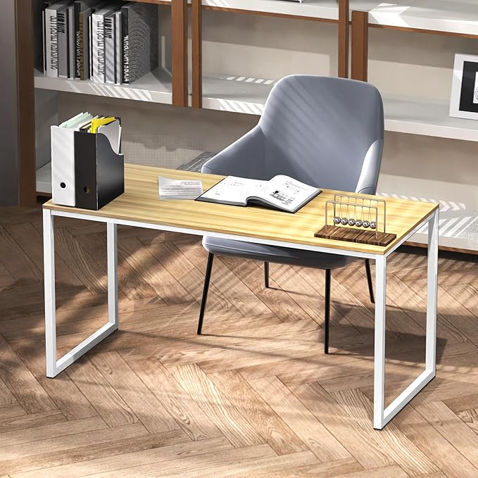 SHW Mission 40-Inch Home Office Computer Desk, Oak