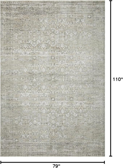 Loloi Amber Lewis Honora Collection HON-04 Grey/Beige 6'-7" x 9'-2" Area Rug