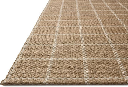 Loloi Chris Loves Julia Fletcher Collection FLE-01 Natural/Ivory 3'-6" x 5'-6", .37" Pile Height, Accent Rug