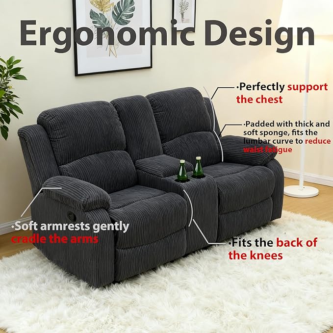 Electric Lift Recliner Sofa, Warm Plush Corduroy Fabric - Comfy Reading Chair for Living Room & Study, Ergonomic Electric Reclining Chair with Soft Upholstery