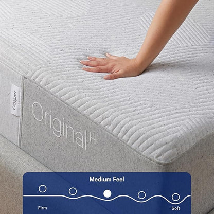 Casper Sleep Original Hybrid Twin Mattress – Medium Feel with Zoned Support – Motion Isolation – Breathable, Cooling Memory Foam – 100-Night Trial – CertiPUR-US