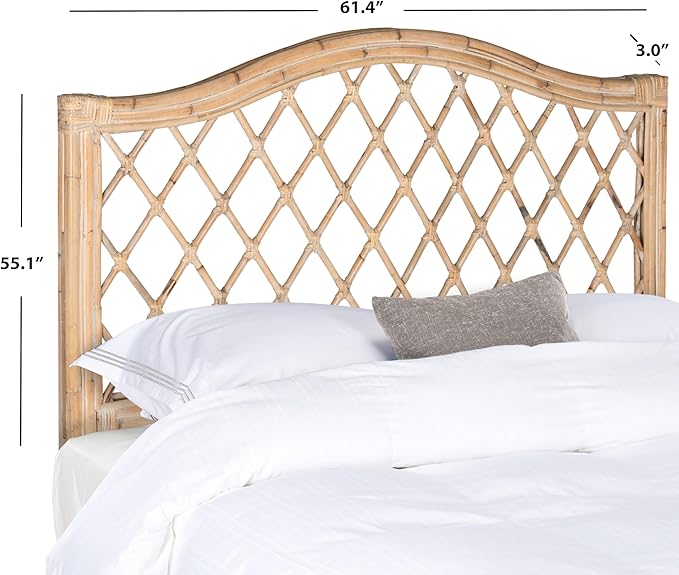 SAFAVIEH Gabrielle Headboard, Full, White Washed