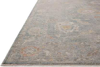 Loloi Chris Loves Julia Louisa Collection LOI-02 Ocean/Sunset 2'-3" x 3'-10", .38" Pile Height, Accent Rug