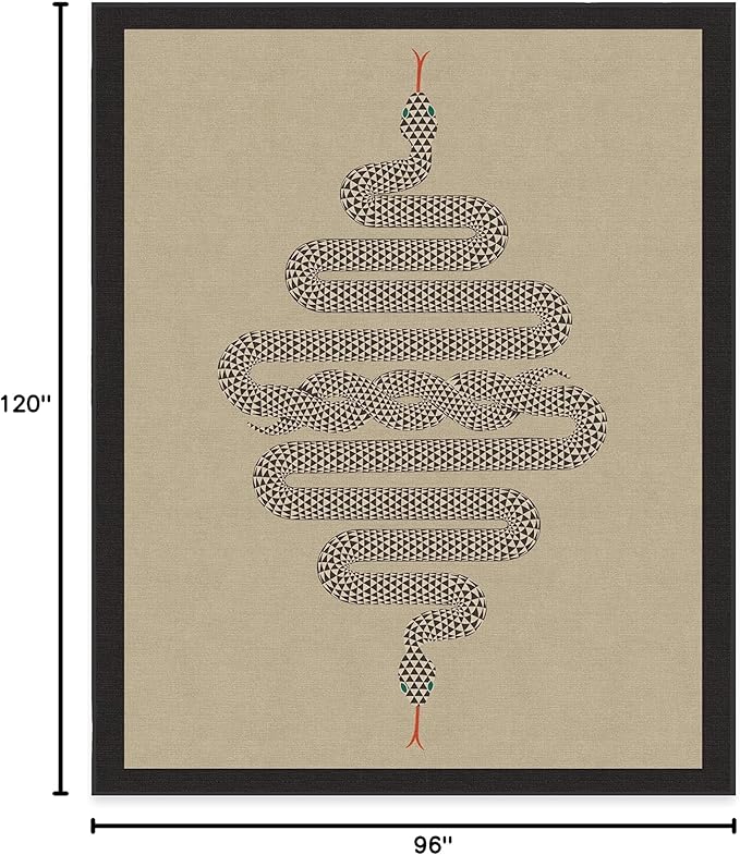RUGGABLE x Jonathan Adler Machine Washable Modern Area Rug – Venom Neutral 8x10, Stain-Resistant, Non-Slip – Large Rugs for Living Room, Bedroom, Hallway, Entryway & Office–with Cushioned Pad