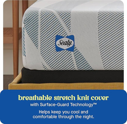 Sealy Dreamlife 10” Hybrid Mattress-in-a-Box, Queen, SealyComfort Gel Memory Foam, SealyResponsive Encased Coils, Surface-Guard Technology