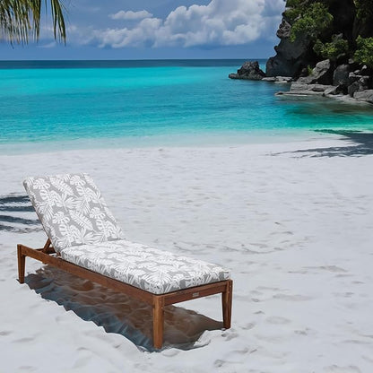 Tommy Bahama Chaise Cushion, 26" X 82" X 2.5", Tropical Chrome