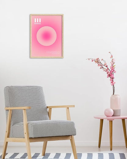 HesenDot Pink Motivational Canvas Wall Art,Unframed Daily Affirmations Prints, 12x16in Aesthetic Butterfly Poster,Unique Wall Decor for Women Girls Bedroom Study Dorm Office Home,3 Pack