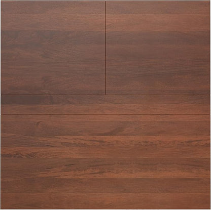 SIMPLIHOME Hunter Lift Top Coffee Table - 32 inch Wide Solid Mango Wood Industrial Square Cocktail Table in Umber Brown, Living Room Table with Dual Lift Tops, Hidden Storage and Gold Hairpin Legs
