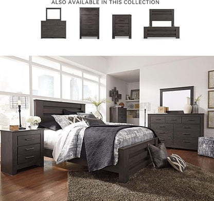 Signature Design by Ashley Brinxton Contemporary 5 Drawer Chest, Almost Black