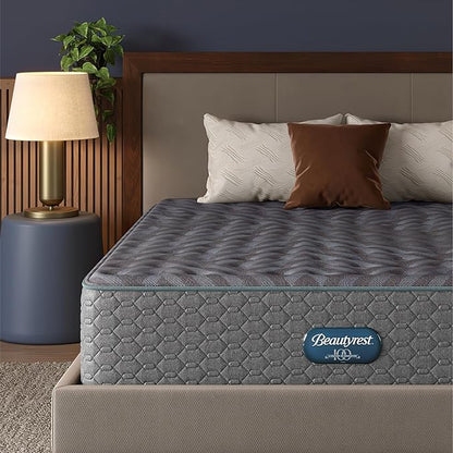 Beautyrest Days End Plush 14" Mattress - Queen - Cooling Tech, Supportive Durable Pocketed Coils, Pressure Relief, Motion Separation; 100 Night Sleep Trial and 10 Year Warranty